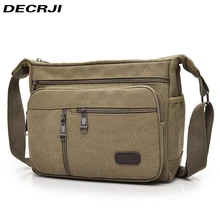 DECRJI, холщовая мужская сумка-мессенджер, большая вместительность, для путешествий, Bolsa Masculina, повседневная мужская сумка через плечо, высокое качество, сумка на плечо