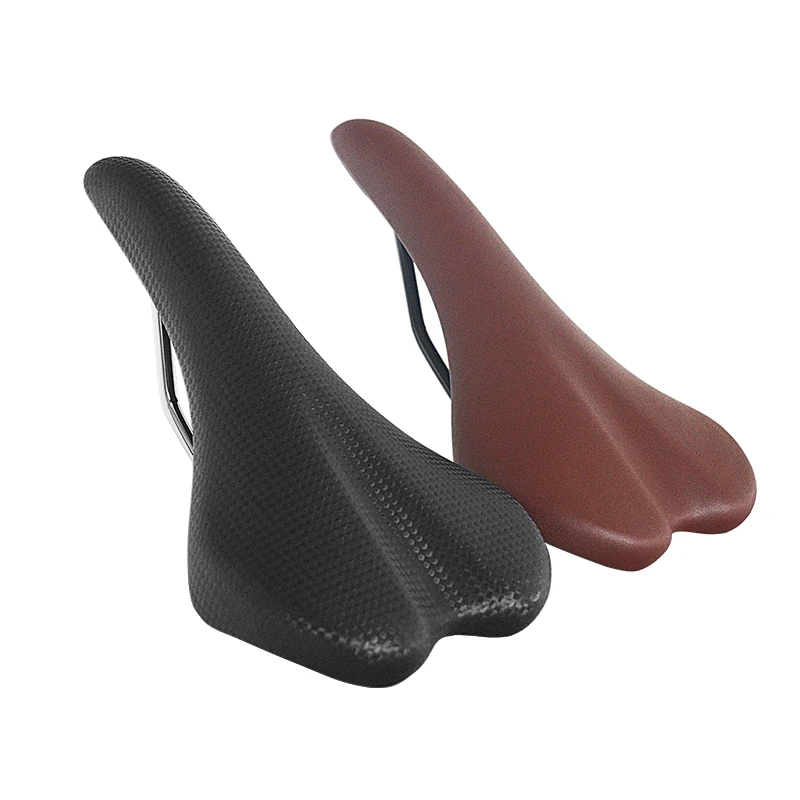 

MTB Mountain Bicycle Bicycle Saddle PVC Leather Cycling Skidproof Saddle Seat