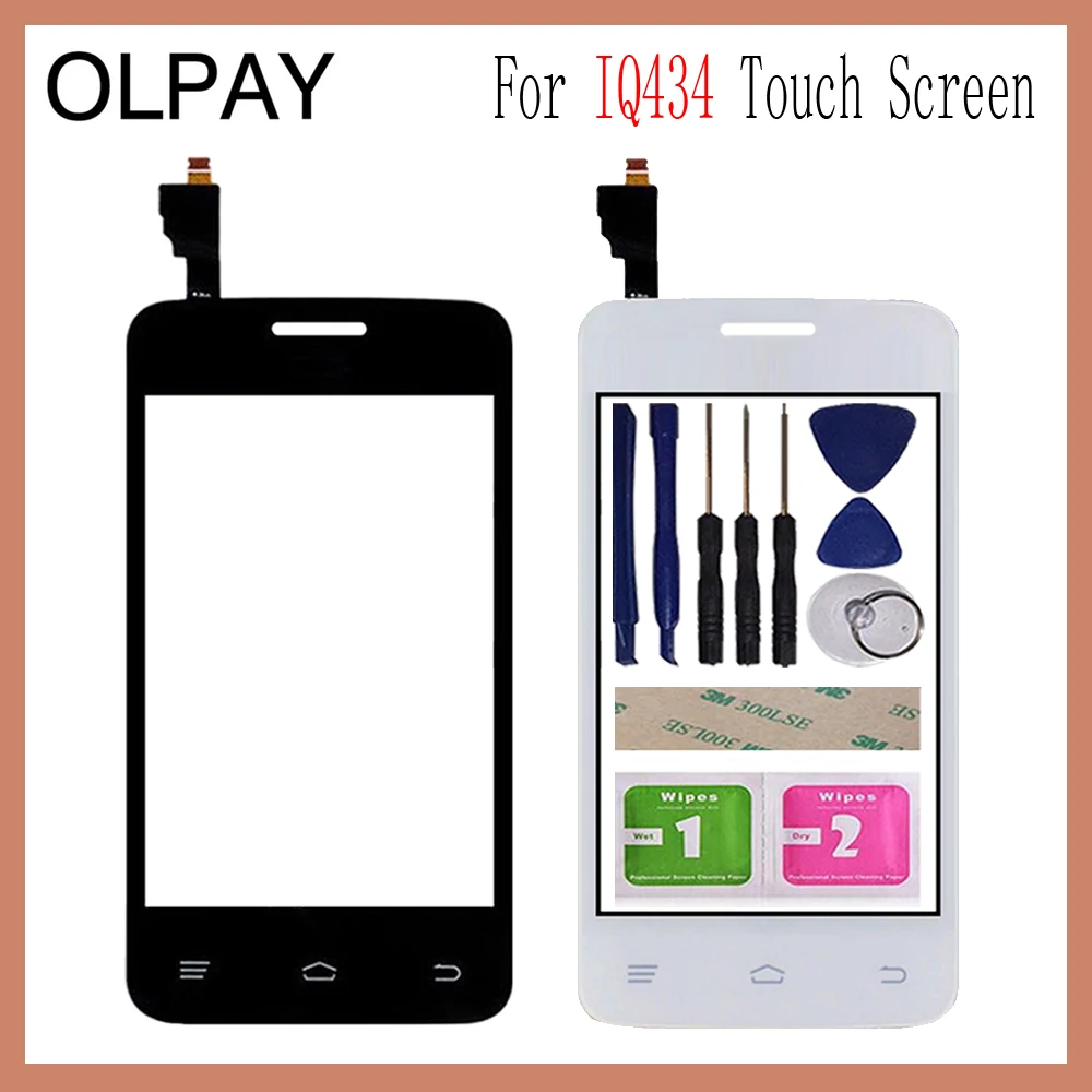 OLPAY 3,5 ''для Fly IQ434 IQ 434 сенсорный экран дигитайзер панель запасные части сенсорный экран Переднее стекло объектив сенсор
