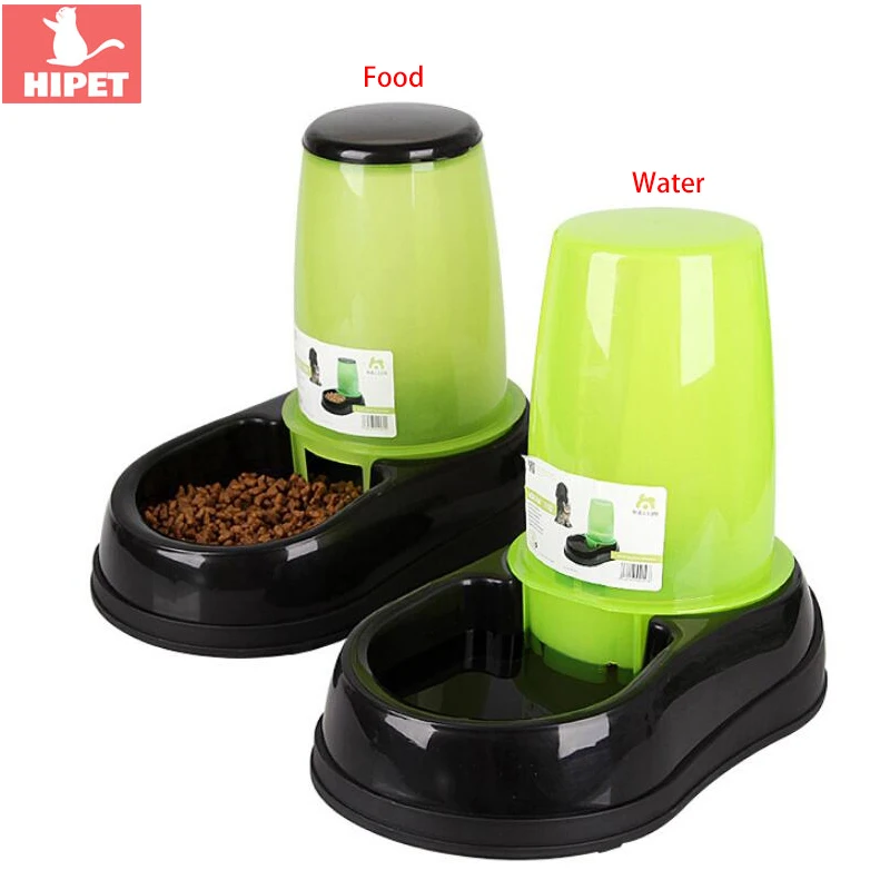 

HIPET 1.5/2.5L Large Pet Cat Automatic Feeder Bowl Plastic Non-Slip Bottom Dog Cats Drinking Fountain Pet Water Food Bowl