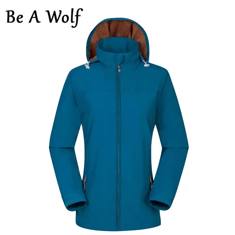 Women Softshell Jacket Waterproof Breathable Outdoor Camping Trekking Hiking