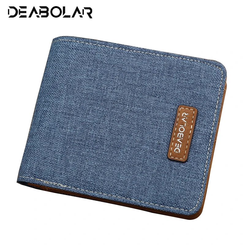 

Hot men's short student casual canvas slim simple wallet men coin purse clutch purse man purse invoice wallets id card holder
