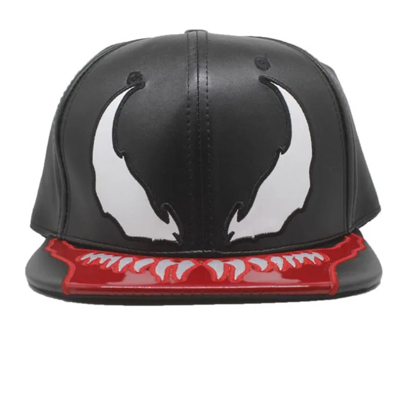

Marvel Movie Super Hero Spiderman Venom Periphery Student Baseball Cap Fashion Leisure Wild PU Hip Hop Hat