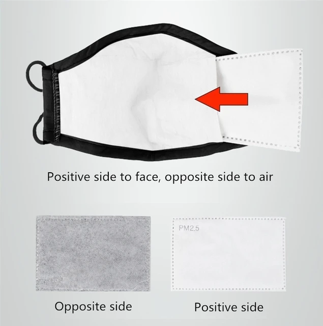 PM2.5 Mask Filter Carbon Filter Replacement for Mask-in Masks from