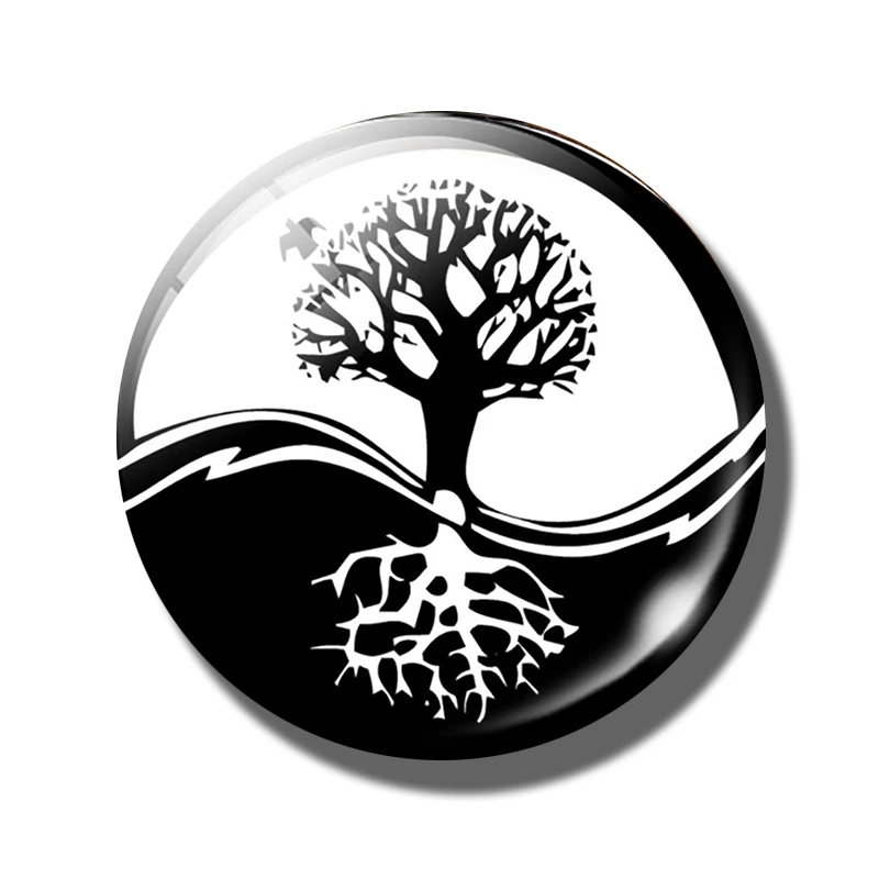 Fridge Dragon Yin Yang Binary System Taoist School Glass