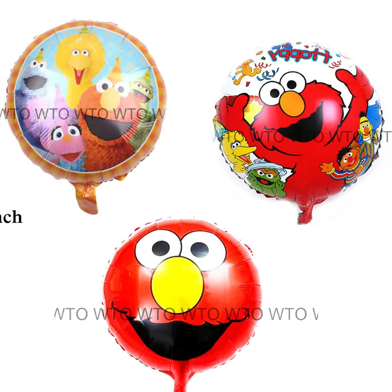 

5pc/lot 18inch round style Sesame street foil balloons cartoon Elmo balloon for kid toys new year birthday festival gift