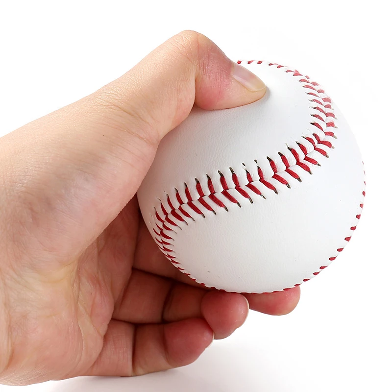 Один кусок " ручной работы Бейсбол s резиновая внутренняя мягкая бейсбольная Мячи Софтбол тренировочное Упражнение бейсбол подходит для бейсбольная бита из твердого сплава