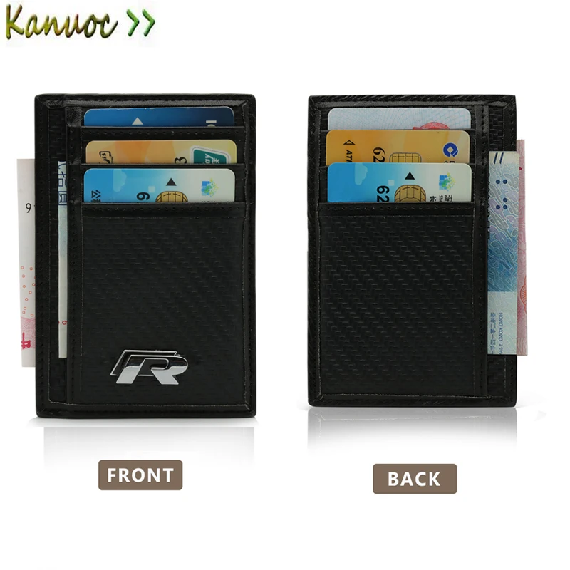 Carbon fiber Car Driver License ticket Id Holder card Bag car