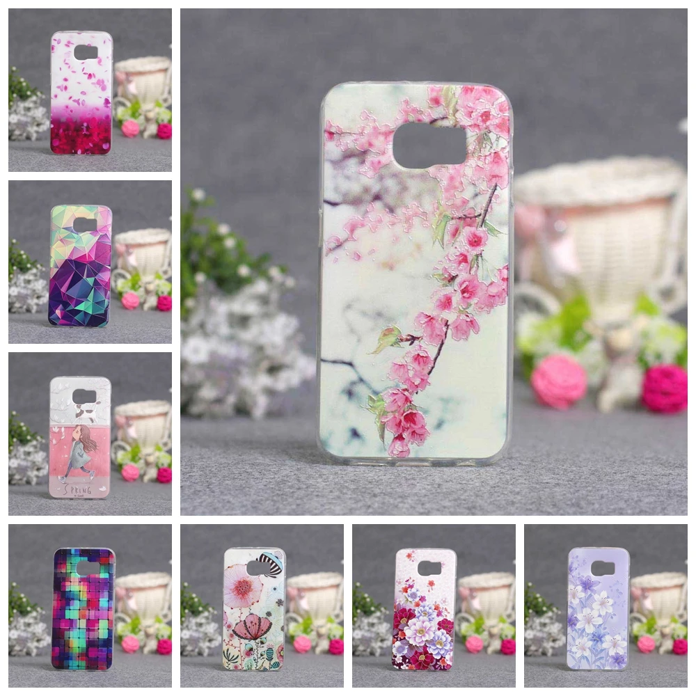 

For Samsung Galaxy S5 S6 S7 Case Silicone Cover For Coque Samsung S6 Edge S7 Edge Case 3D Cute Fundas Luxury Bags Shell S6edge