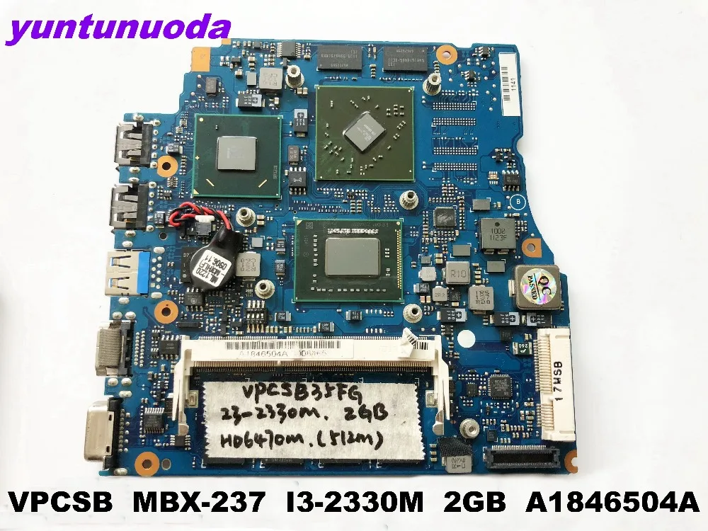 Оригинальная материнская плата для ноутбука SONY VPCSB модель телефона 2 Гб A1846504A