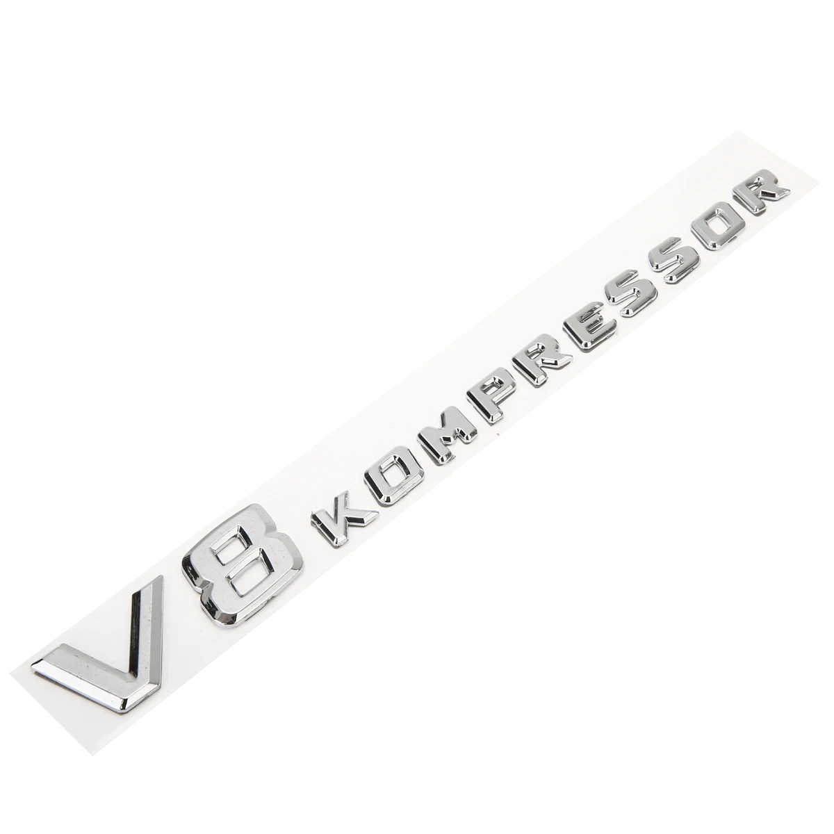 2pcs ABS V8 KOMPRESSOR Plastic Car Trunk Rear Sides Letters Badge Emblem Decal Sticker For Mercedes Benz AMG DIY