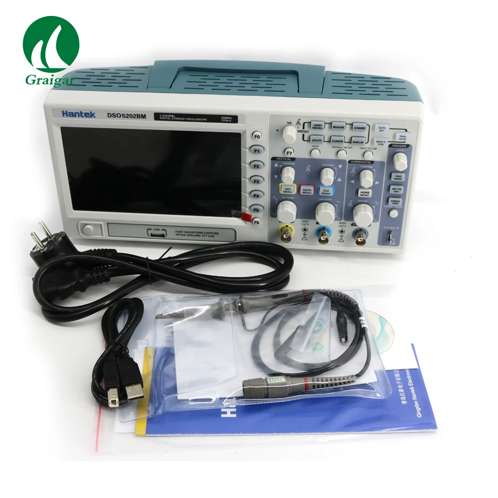 Hantek DSO5202BM цифровой осциллограф 200 МГц 2 канала 1GSa/s|Осциллографы| |