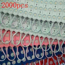 DHL samsung чип 2000 шт./лот 2835 Светодиодный модуль ввода с 160 градусов объектив, DC12V 1,2 W рекламный свет 3 года гарантии