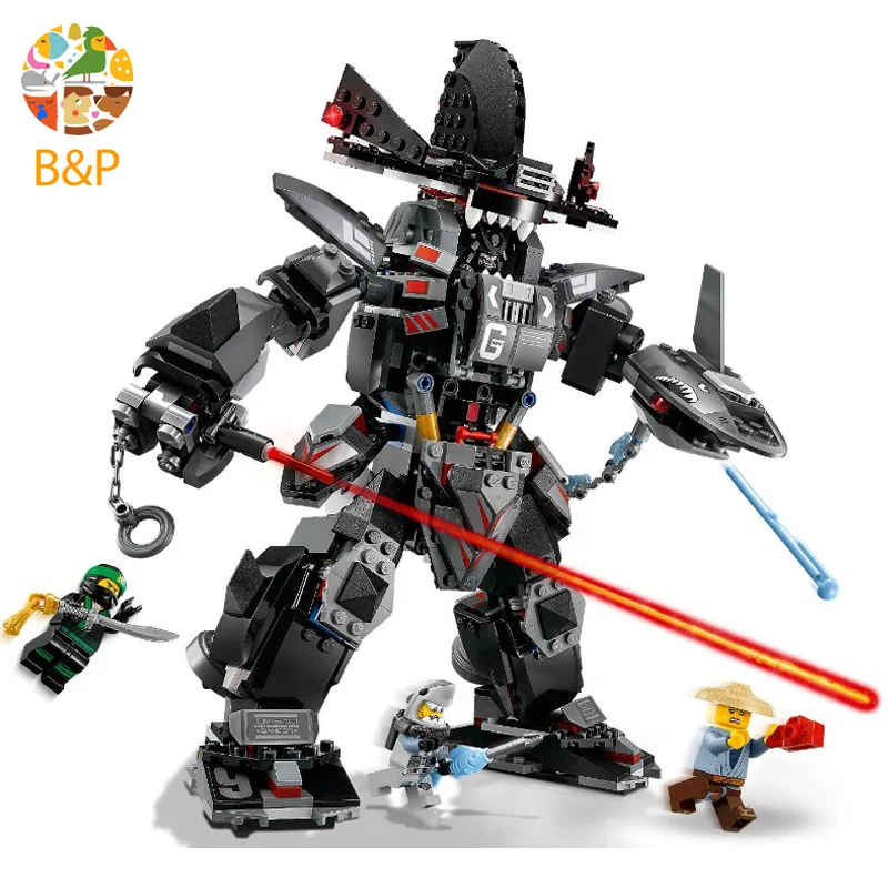 

lepin Legoing Dark Overlord armor 70613 Ninja series 806pcs Building Blcok set Brick compatible 06060 Toys for children Gift