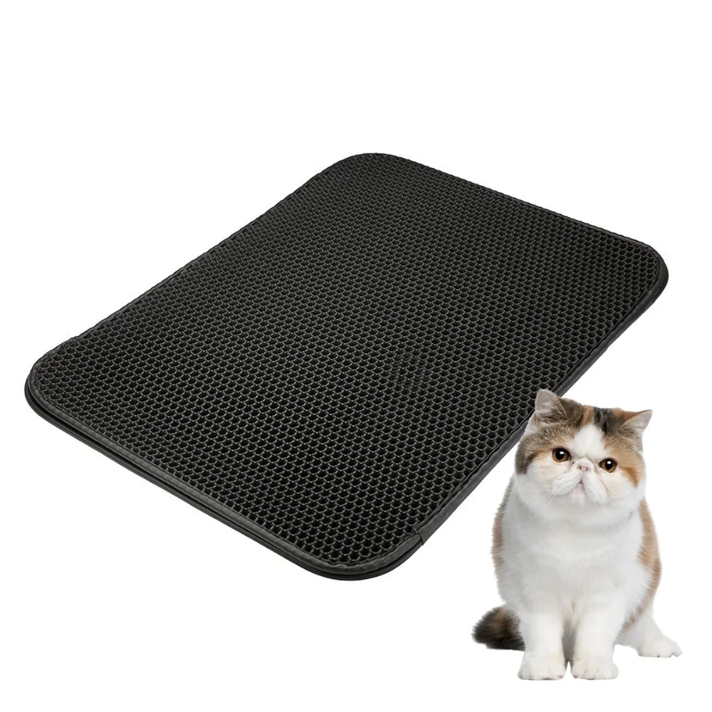 75*60CM Foldable Waterproof Cat Litter Trapper Sifting Pad Cat Litter Mat Floor