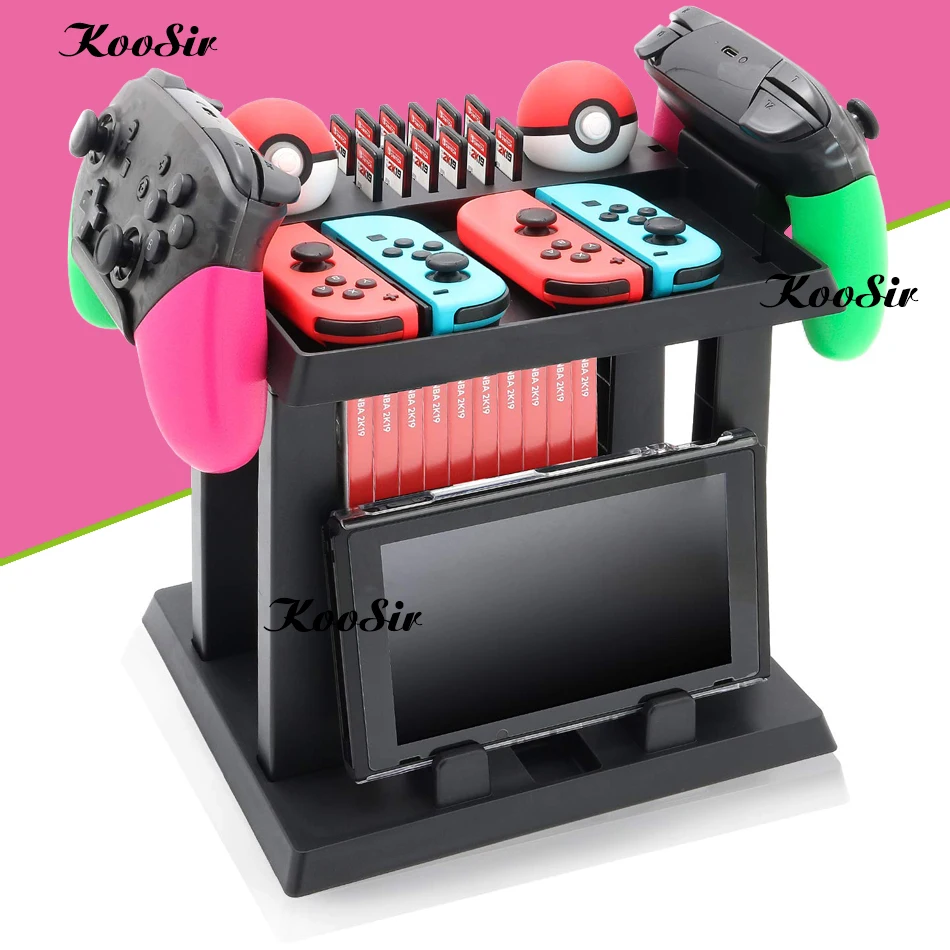 Nintendos Nintend Switch Accessories Game Disk Stand & Joycon & TV Dock Storage Bracket Holder Tower for Nintendo Switch Games