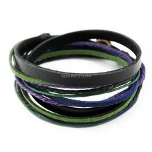 C316 горячая Распродажа модные Surfer Конопли кожа многорядный браслет для мужчин и женщин, браслет ручной работы дружеский подарок