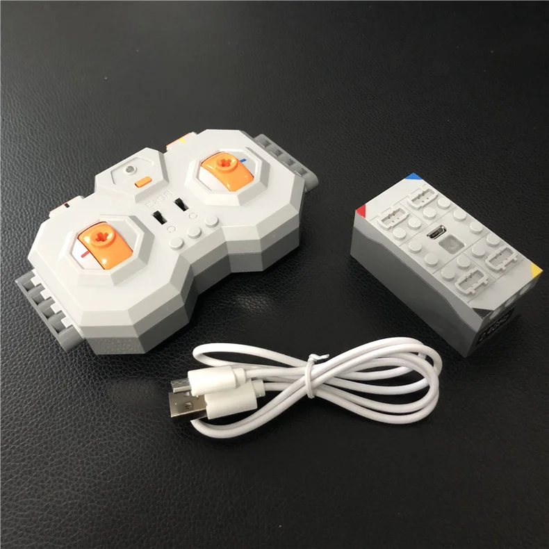 

Compatible LegoINGlys Brands Technic Building Blocks Within Lithium Battery 4 Channel 2.4G Remote Control RC USB Charge 8878