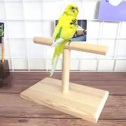 Портативная деревянная птица попугай тренировка спин жердочка для птиц площадка платформа, игрушка новая