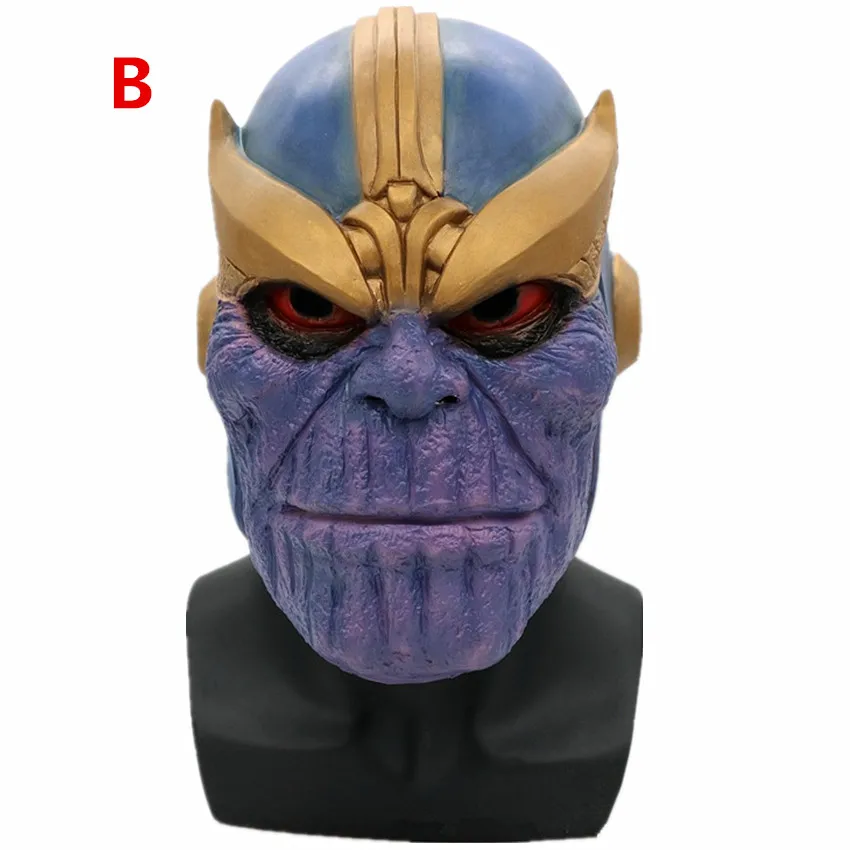 Thanos латексная маска перчатки игрушки полная голова реалистичный Хэллоуин косплей реквизит игрушка Вечерние Маски маскарадный костюм