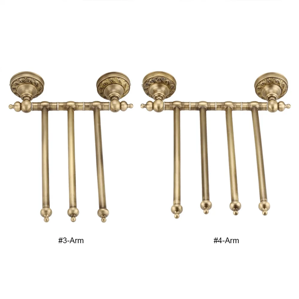3/4 руки антикварная Полотенца держатель стойки активных бар ванна стойку активный Rails вешалка Аксессуары для ванной комнаты полка настенная