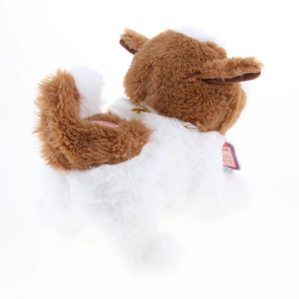 Walking & Barking Interactive Puppy Dog Pet Toy Electronic Plush Animal Educational Gift for Kids Toddlers - Saint Bernard