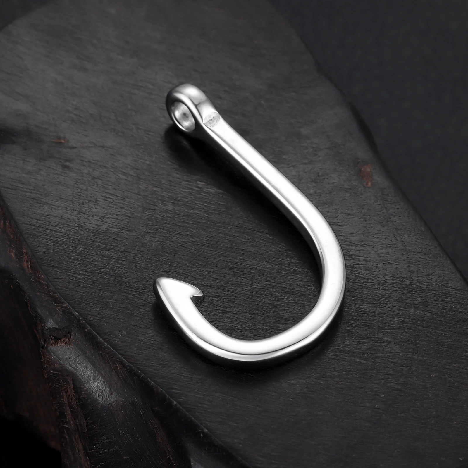 

Stainless Steel Hooks Pendant Hole 4mm Bracelet Clasp Fishhook Jewelry Making Findings Charms DIY Supplies Accessories Wholesale