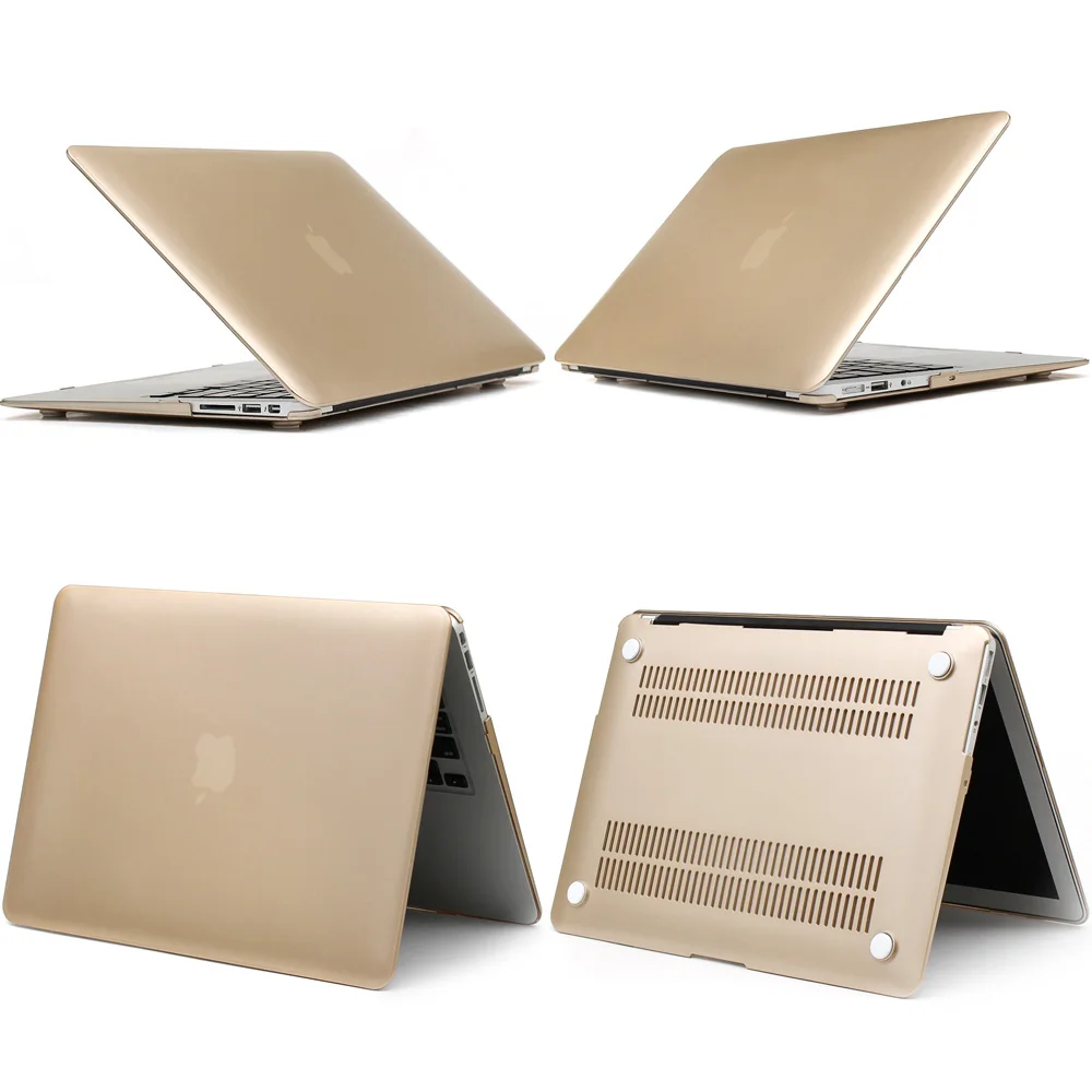 Матовый металл Цвет Жесткий Чехол для ноутбука MacBook Air 13 дюймов A1466 A1369