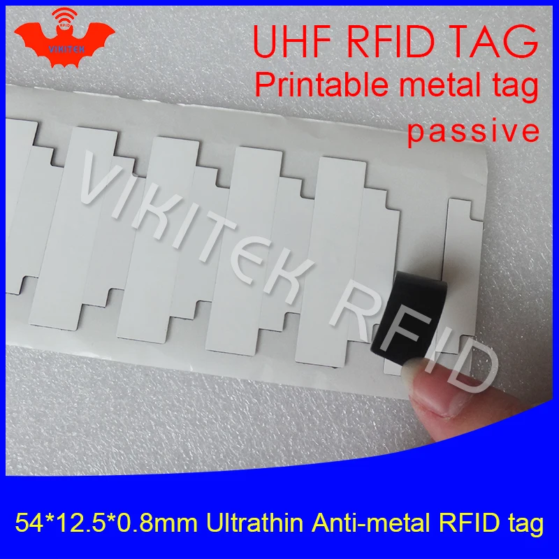 Ультратонкая метка UHF RFID 915 м 868 Monza R6 54*12 5*0 8 мм EPC 6C IT фиксированные активы