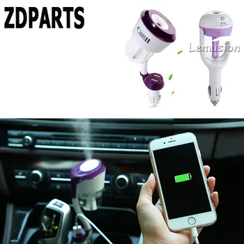 3 で 1 デジタル Led 車電圧計温度計自動車 USB 充電器 12 V/24 V