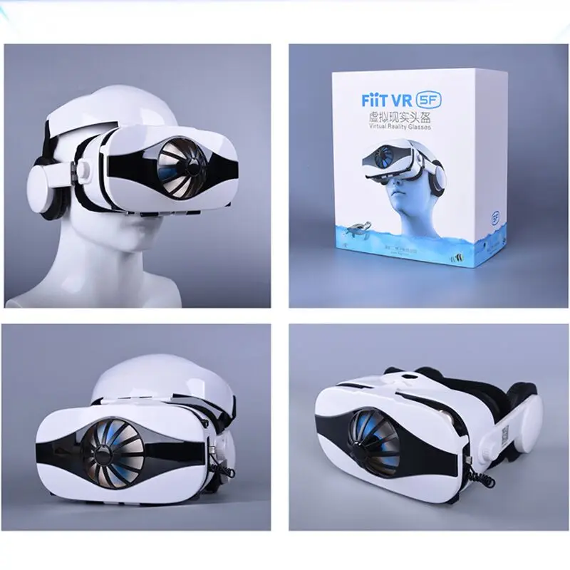Fiit 5F шлем 3D очки виртуальной реальности Гарнитура для iPhone Android смартфон очки линзы Lunette 3 D