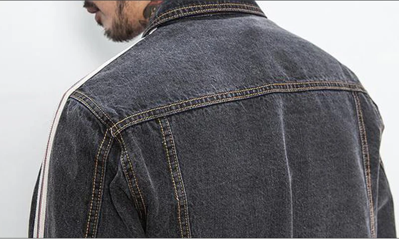 Denim Jacket Men 5Xl Hip Hop     (14)