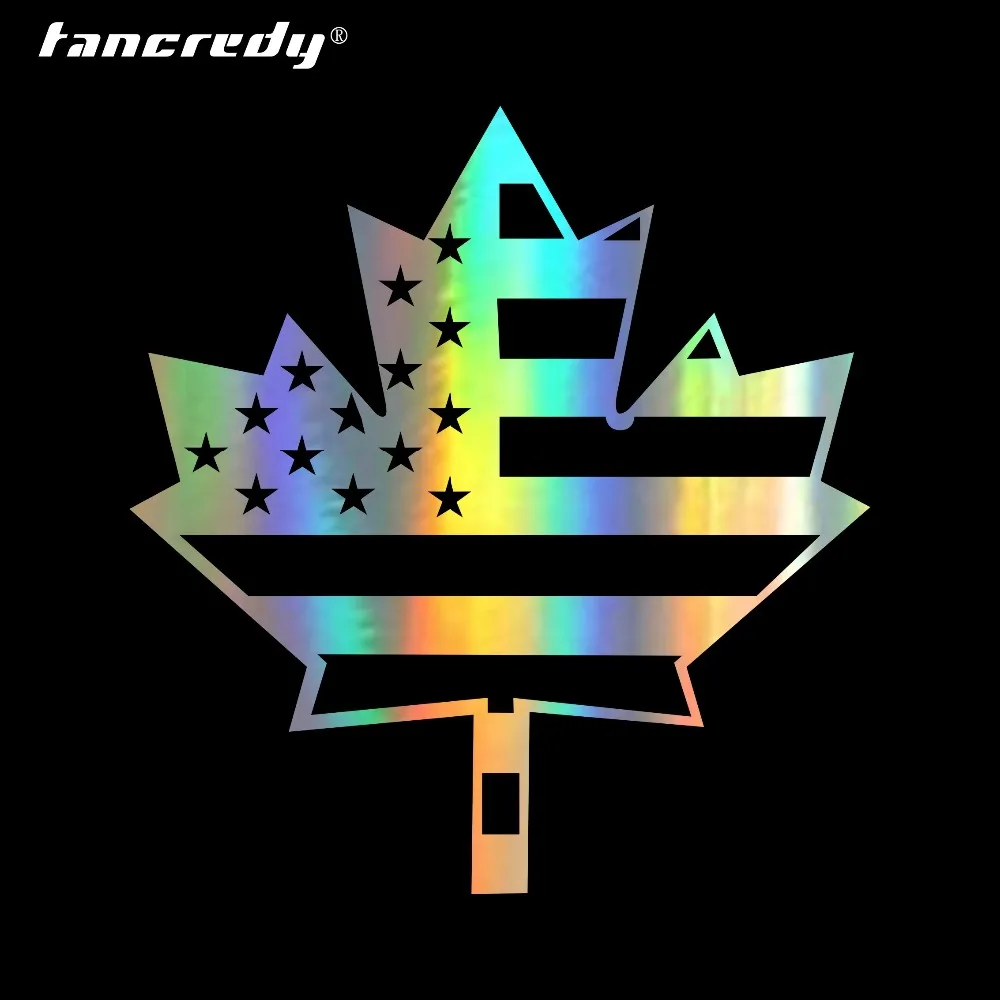 Tangcredy 10*10 см Флаг США кленовый лист виниловые наклейки на машину автомобильный