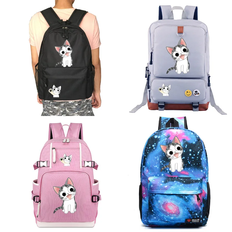 

chi's sweet home cat Canvas bag student school bag Notebook backpack Leisure Daily backpack