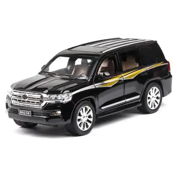 

1/24 Diecasts & Toy Vehicles LAND CRUISER Car Model Sound&Light Collection Car Toys For Boy Children Gift brinquedos