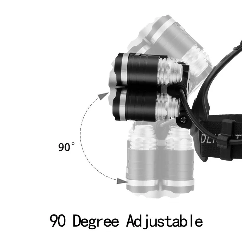 50000LM Мощный светодиодный налобный светильник XML 3/5 светодиодный T6 налобный фонарь Водонепроницаемый налобный светильник на голову вспышка лампа на голову 18650