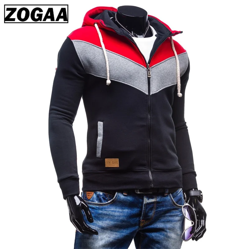ZOGAA Men Hooded Sweatshirt Fashion Color Block Casual Hoodies Zipper Hooded Jackets Men Slim Sportswear Harajuku Outwear ZOGAA Men Hooded Sweatshirt Fashion Color Block Casual Hoodies Zipper Hooded Jackets Men Slim Sportswear Harajuku Outwear