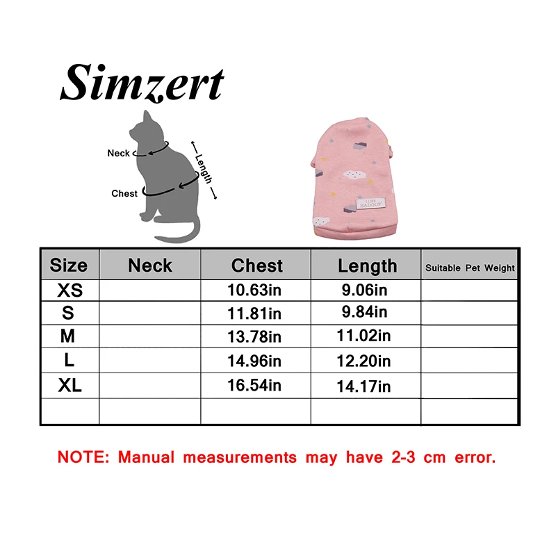 Simsert/новая одежда для кошек; сезон осень-зима; популярный милый свитер с рисунком; подходит для кошек и собак; флисовый свитер для домашних животных; Costume75