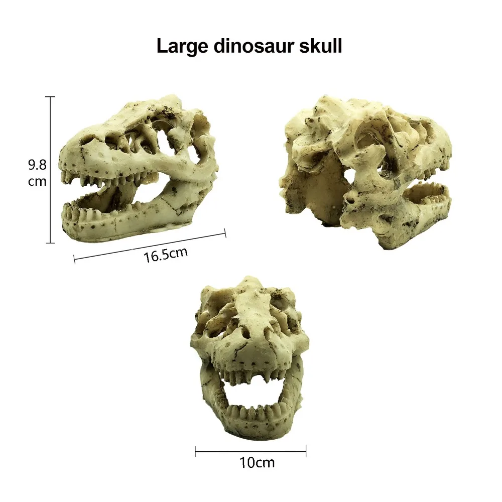 Пиратский динозавр ужас череп голова декор смолы старый Ландшафтный аквариум украшения DIY ретро моделирование аквариума аксессуары