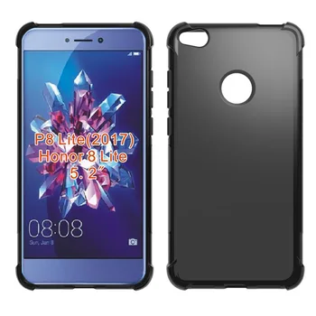 

100pcs/lot gligle Alpha A-texture Soft TPU Skin Cover Case for Huawei P8 Lite 2017 Shell Case