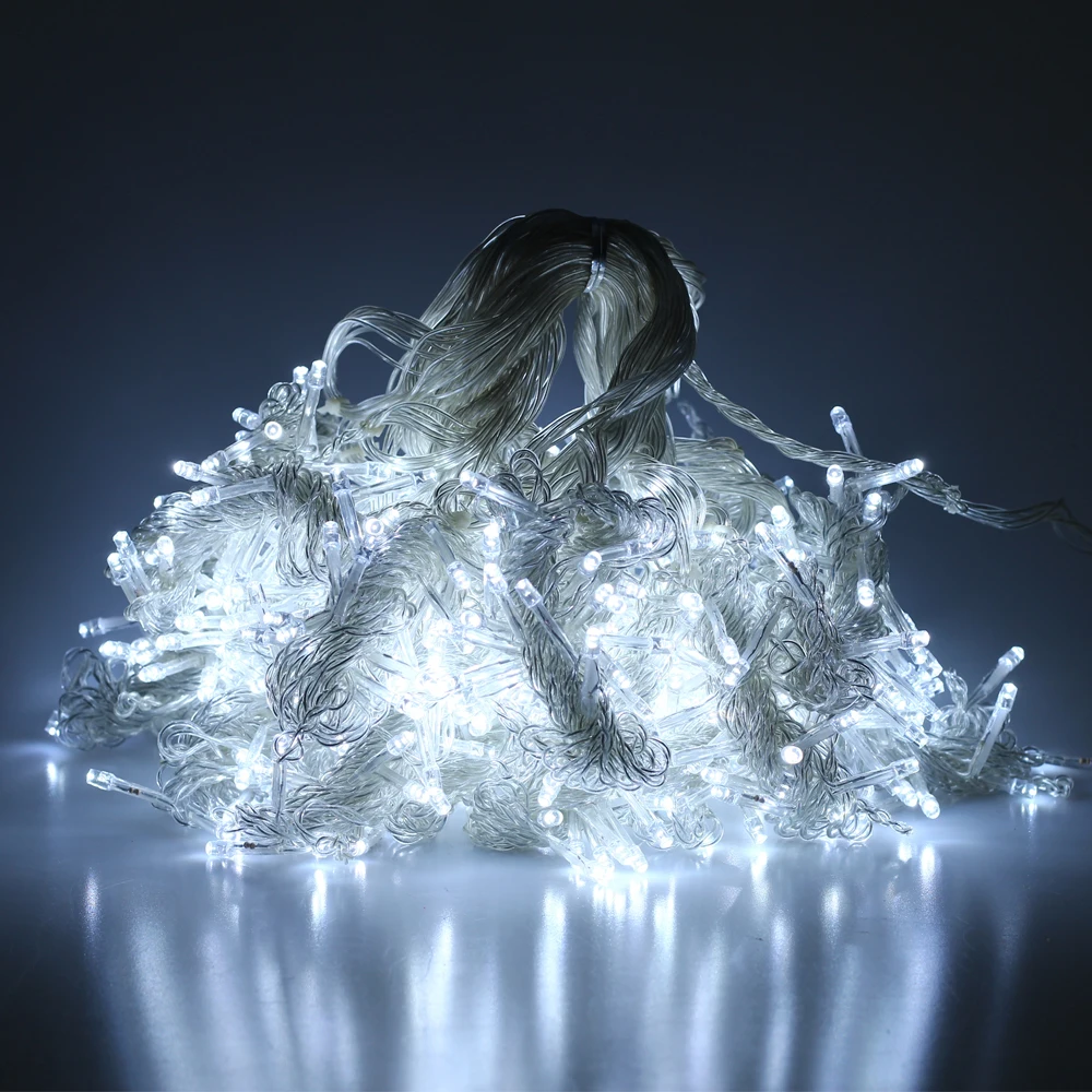 US $12.99 Fairy Lights 63M Led Garland Icicle Curtain String Lights 600 LED Party Christmas Decorations 2019 Gifts For
