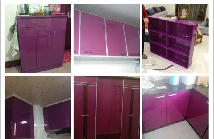 3 м сплошной цвет водонепроницаемый винил самоклеющиеся обои рулоны кухонные шкафы Шкаф Дверь мебель Отремонтированная контактная бумага