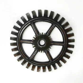

Wooden Crafts Industrial Wind Gear Wall Mounted 40cm Vintage Bar Coffee Wall Decoration Mural Gear Wall Decor Creative Ornaments