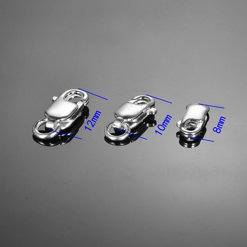 

5PC S925 Sterling Silver Lobster Claw Clasps Connectors For DIY Jewelry Findings Making Necklace Bracelet Accessories