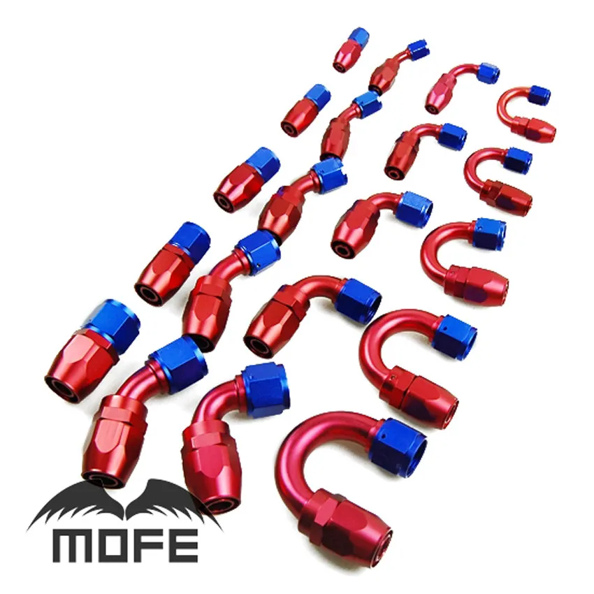 20PCS/LOT Oil/Fuel/Swivel Hose Aluminium FittingS Swivel AN Fitting Adapter Oil Fuel Reusable
