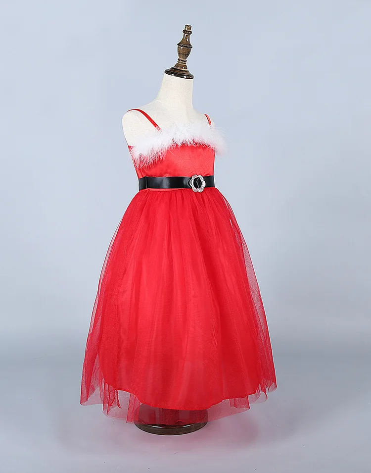 Новое поступление года; красное платье для девочек; вечерние платья-пачки с открытыми плечами; рождественское платье для девочек