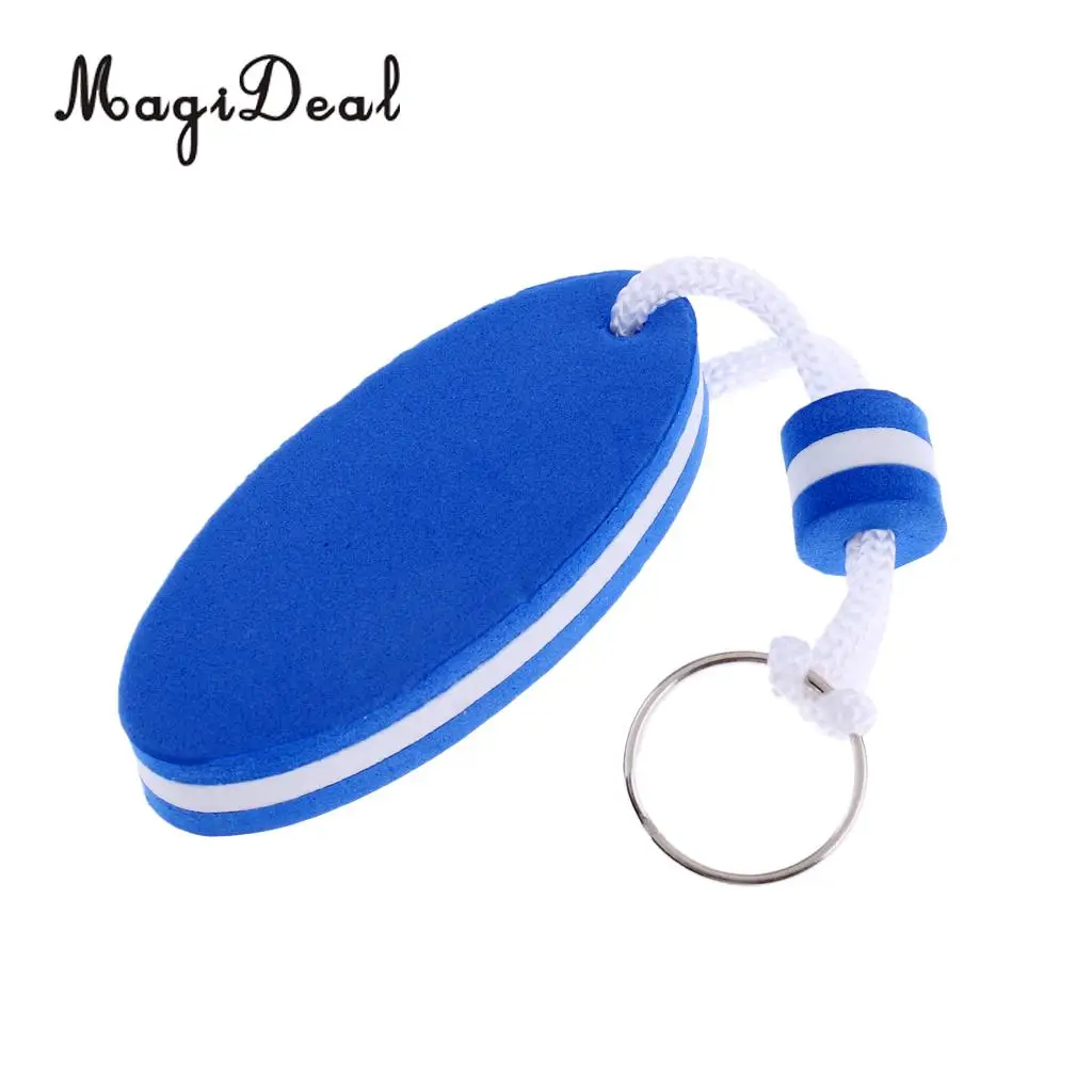 MagiDeal Lightweight EVA Outboard Floating Keyring Sailing Yachting Kayak Water Sports Accessories - Blue Surfboard Shape
