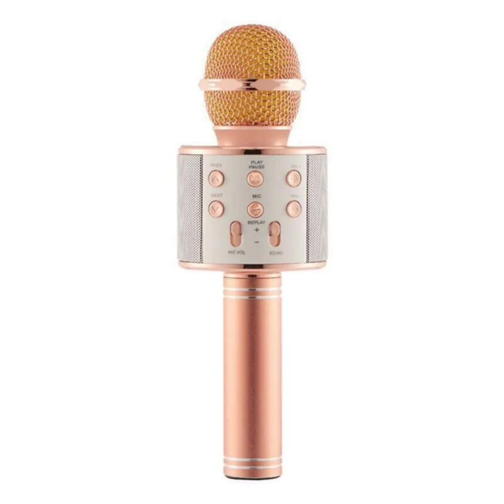 WS858 Bluetooth Беспроводной Караоке ручной микрофон USB КТВ плеер bluetooth-микрофон Динамик записи музыки с несущих мешок ws1