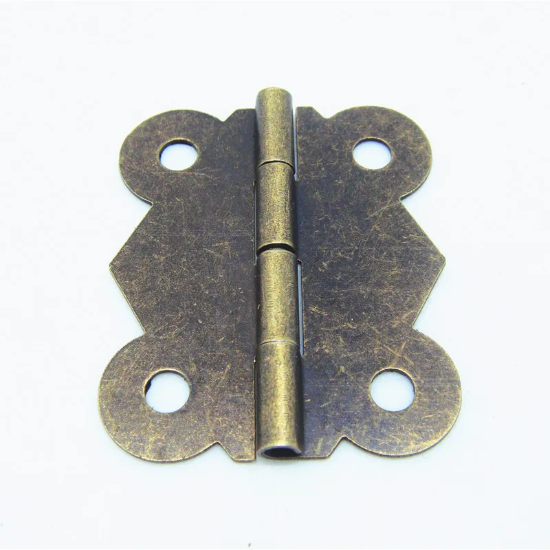 50pcs 33 * 41MMAntique Butterfly hinge gift box jewelry box hinges iron