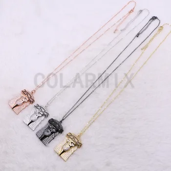 

Fashion zircon pendant charms special pattern pendant necklace High quality jewelry gift for lady wholesale jewelry necklace3826